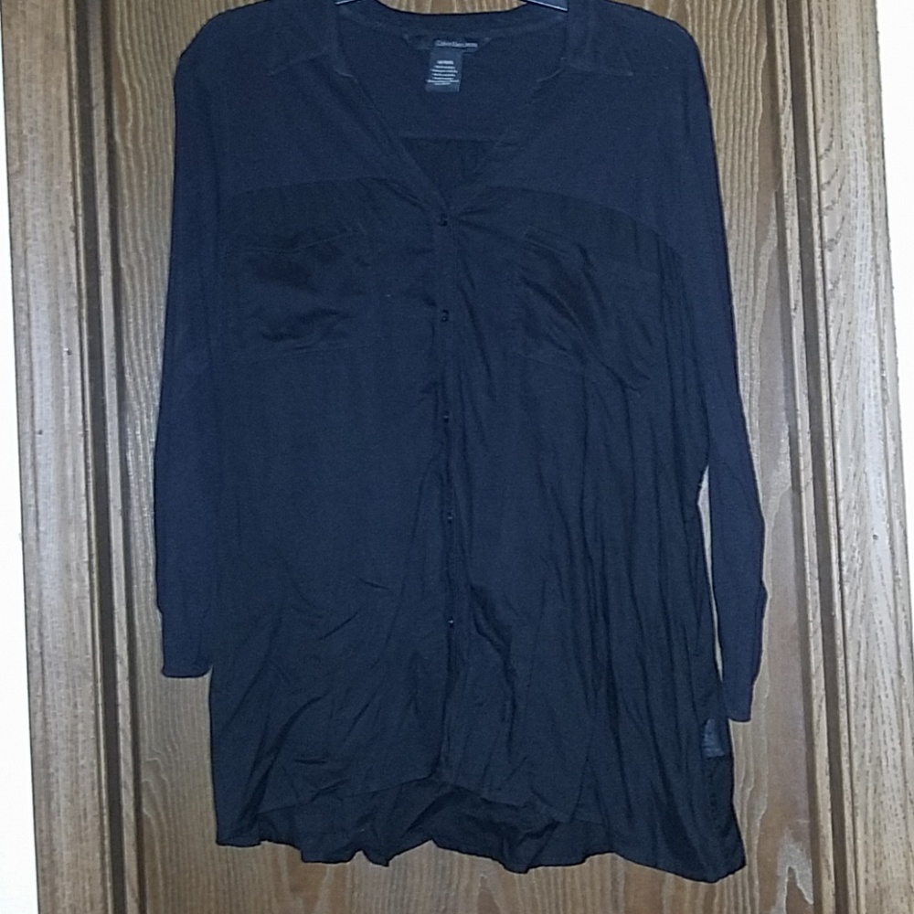 Calvin Klein button up top